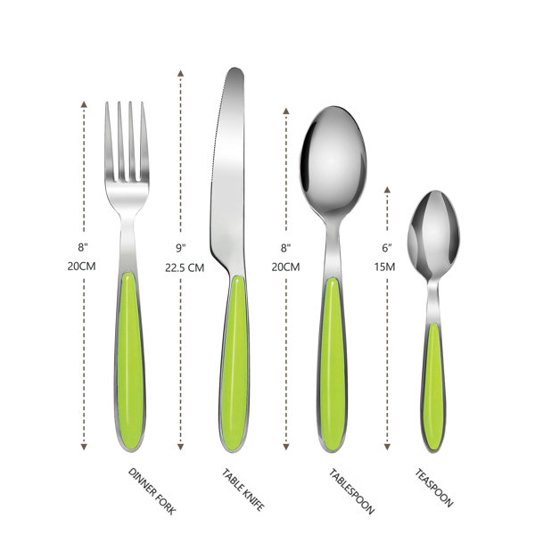 ANNOVA 24 Piece Flatware Set, Service for 6 & Reviews Wayfair